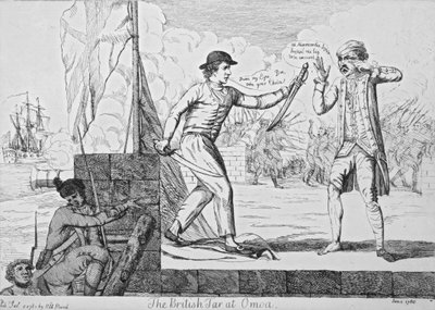 The British Tar at Omoa, 1780 by English School